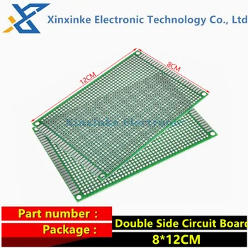 8*12CM 8x12cm Doppel Seite Platine PCD Prototyp PCB DIY Universal Gedruckt diy Teile Loch Bord (5 Stück)