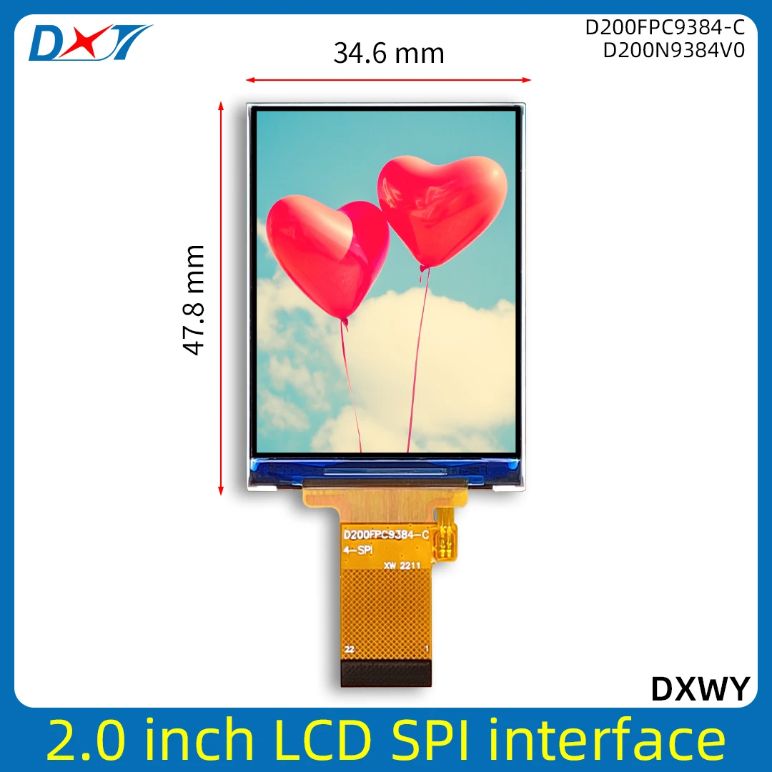 2,0 Zoll LCD-Displaymodul SPI-Schnittstelle 2 Zoll LCD Serielle Schnittstelle TFT ST7789 Auflösung 240*320 IPS