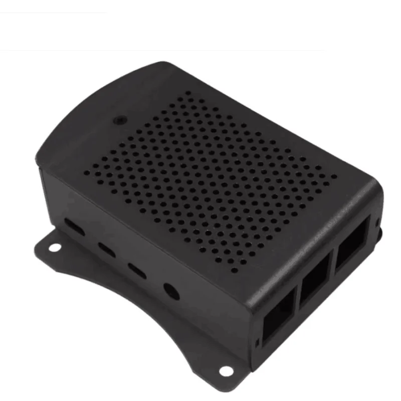 Raspberry Pi 4 Aluminium legierung Gehäuse Metel Box mit hängender Halterung Unterstützung Lüfter Schrauben