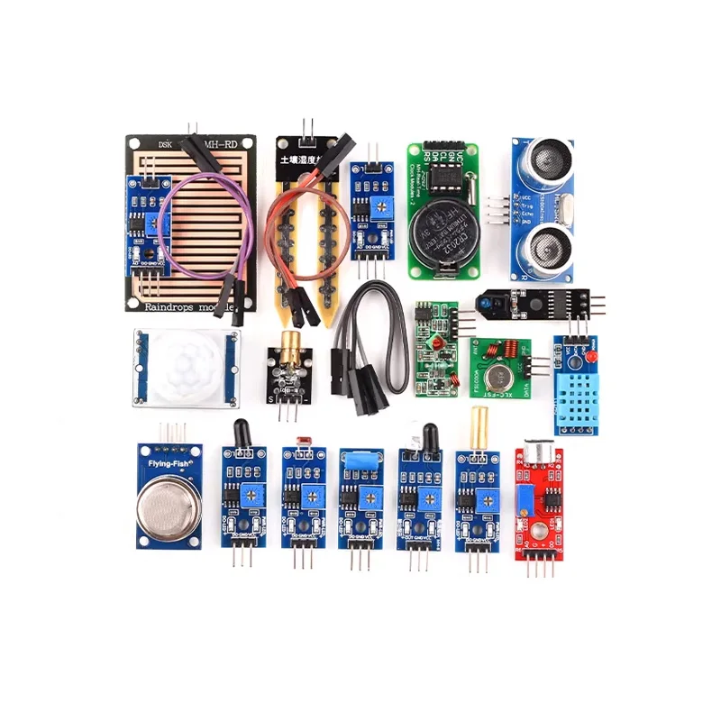 45-in-1 Sensormodule Starter-Kit mit Steckbrett, Jumper-Kabeln, Lern – Bild 3