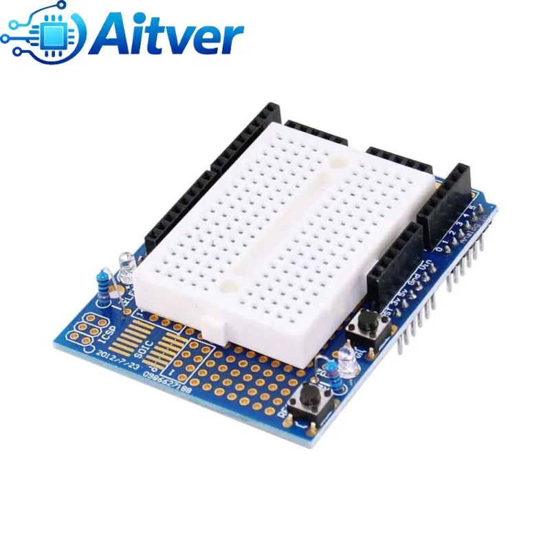 UNO Proto Shield Prototyp-Erweiterungsplatine mit SYB-170 Mini Breadboard, DIY Prototype Shield kompatibel