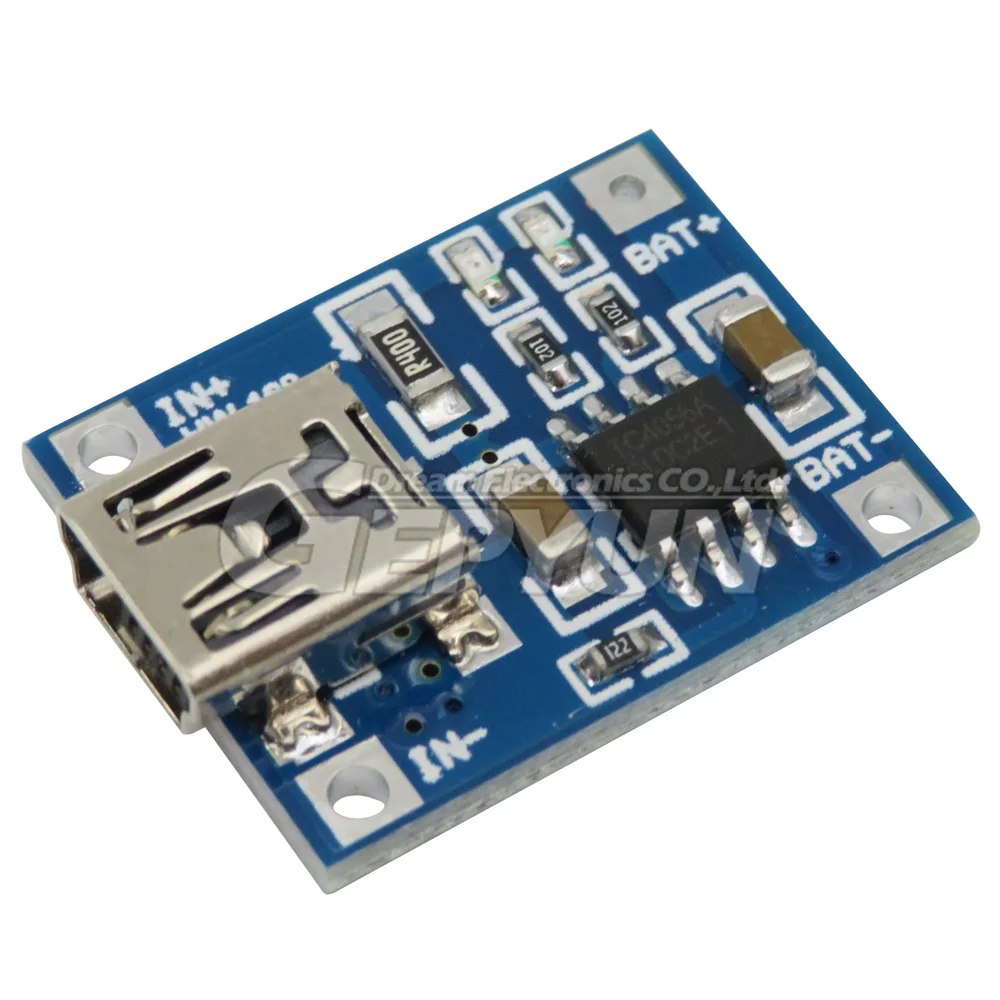 TP4056 + Schutz Dual Funktionen 5V 1A Li-Ion Lade modul (5 Stück) – Bild 2