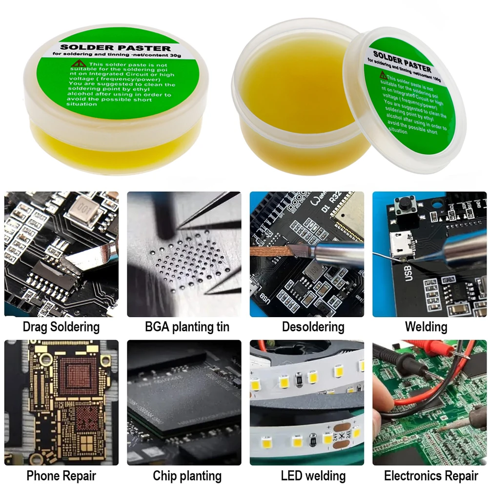 Lötfüllmittel, No-Clean-Lötpaste, Flussmittel zum Löten von SMD – Bild 5