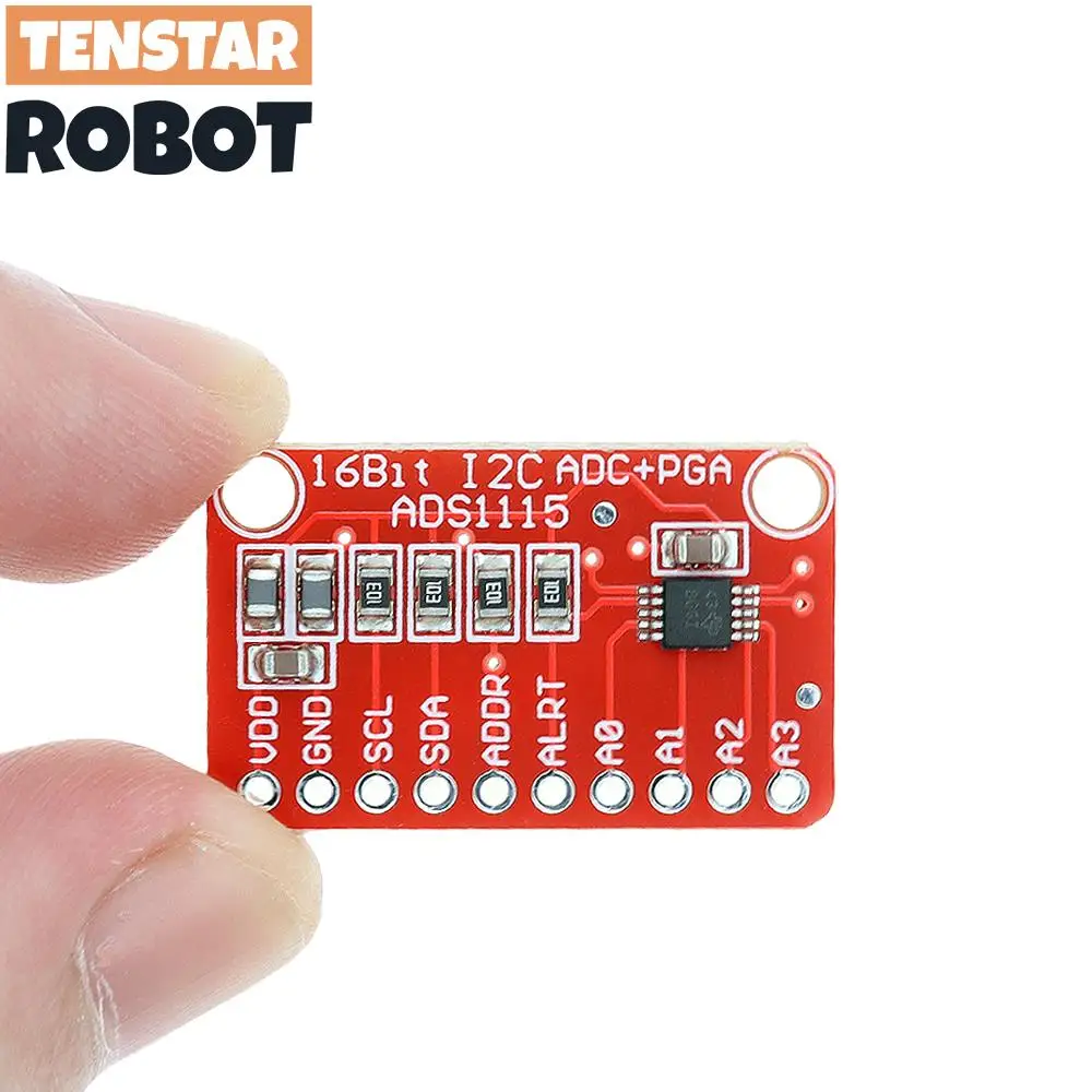 TENSTAR 2 Stück ADS1115 Modul Red Board 16 Bit I2C ADC 4 Kanal mit Pro – Bild 4