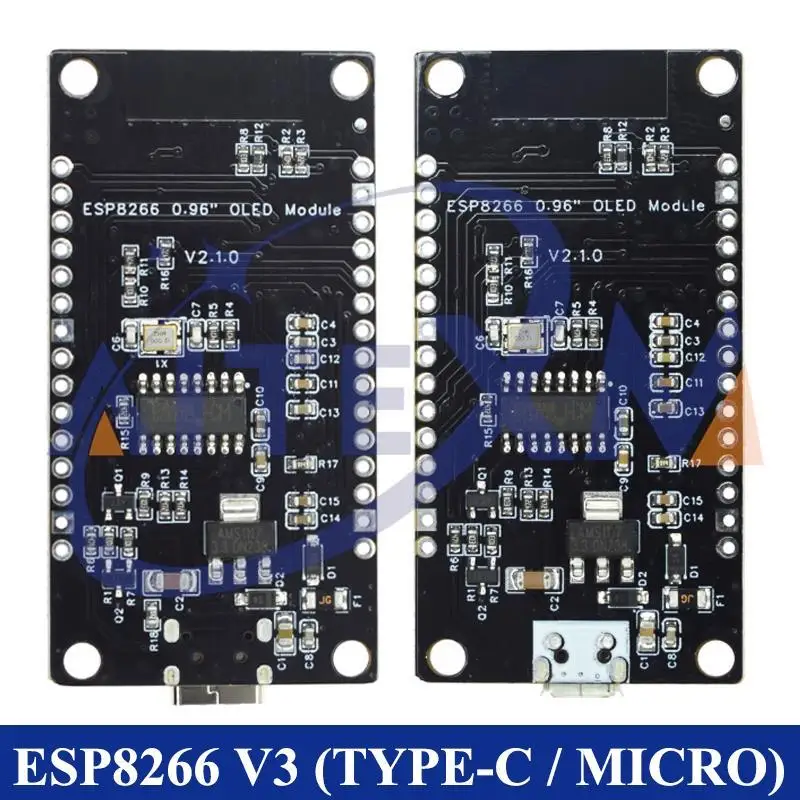 NodeMCU ESP8266 V3 Entwicklungsboard mit 0,96 Zoll OLED-Display CH340 – Bild 4