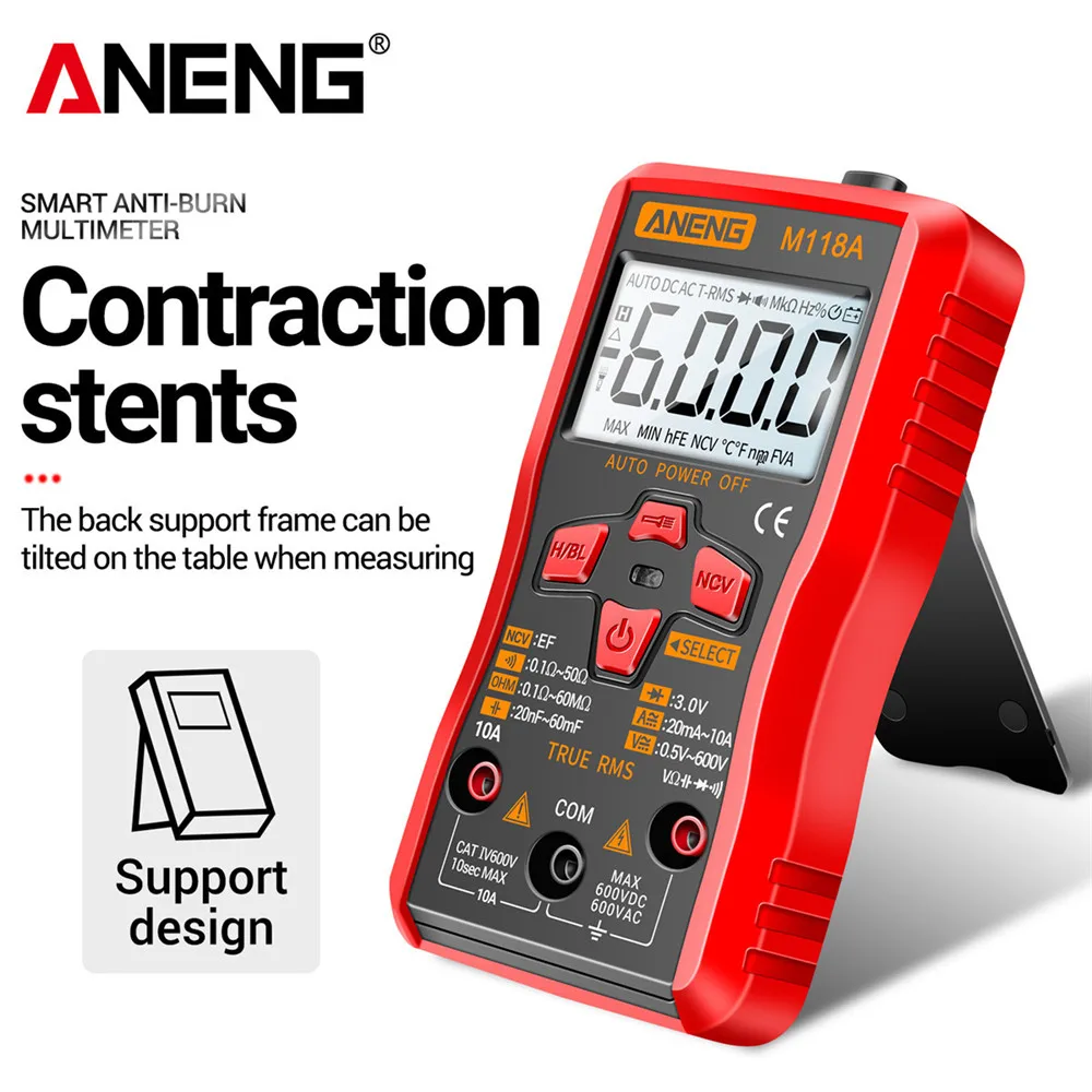 Digitalmultimeter Mini Multimetro 6000 Zählungen ANENG M118A AC – Bild 4