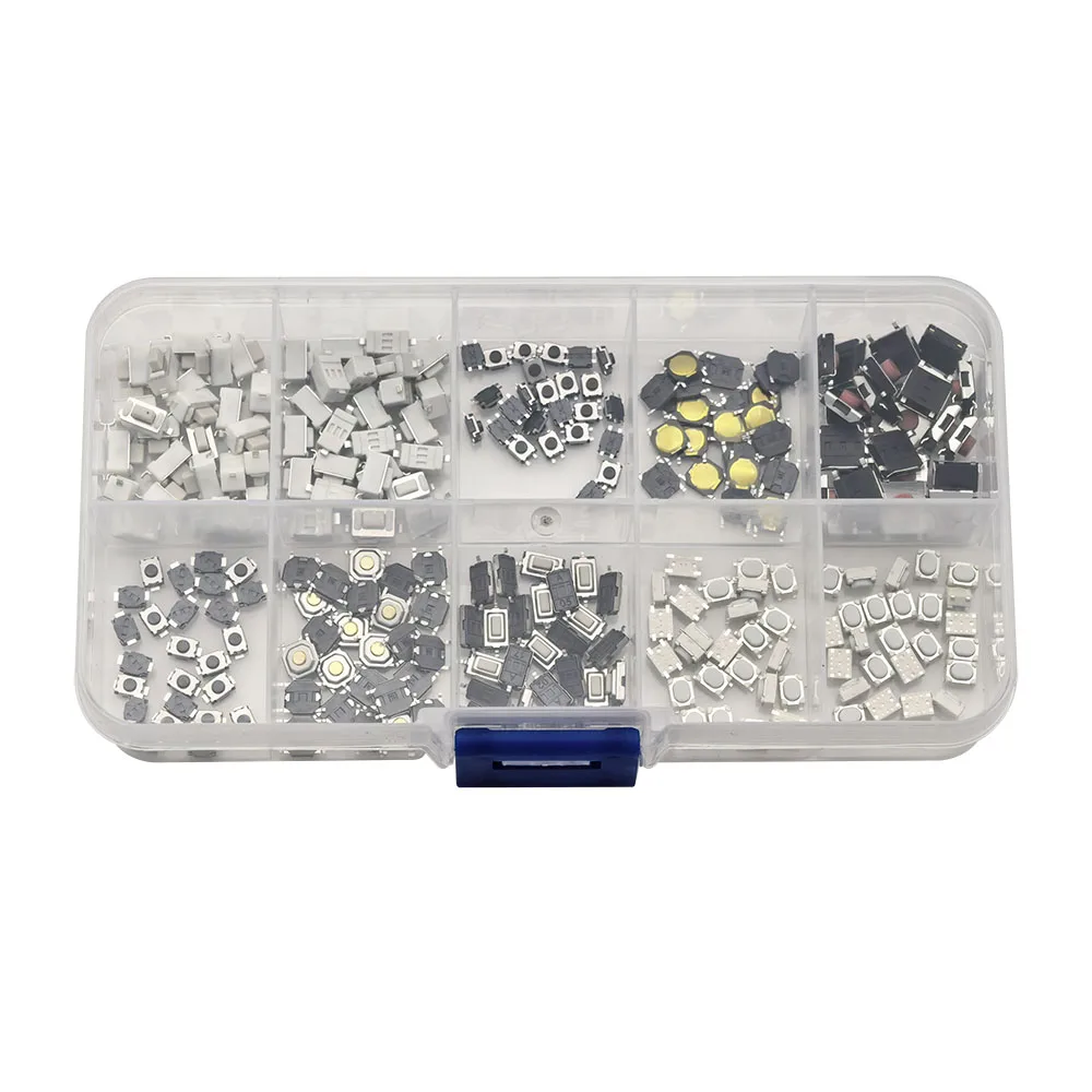 Taktiler Druckknopf schalter 10 Typen smt smd Auto (250 Stück) – Bild 2
