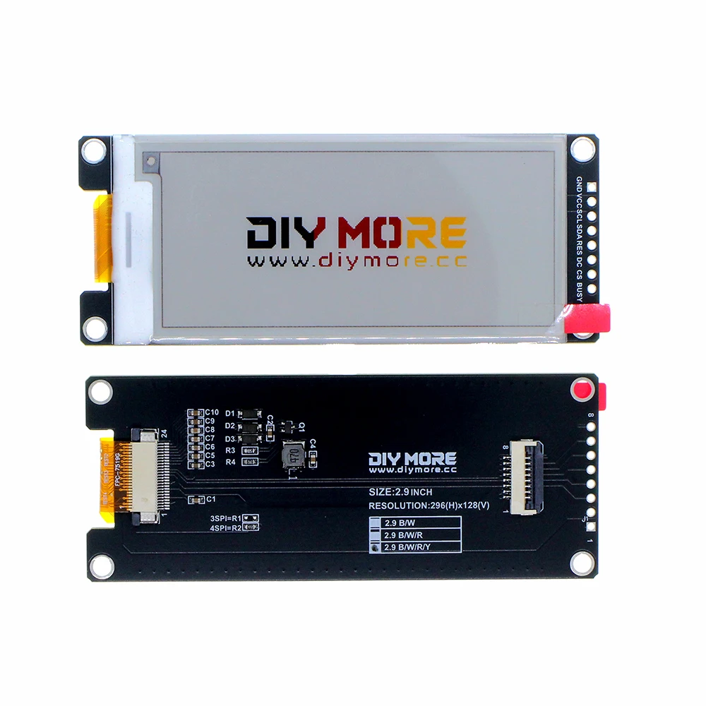 2,9 Zoll E-Paper-Display-Modul 296x128 SPI SSD1680Z E-Ink-Bildschirm – Bild 5