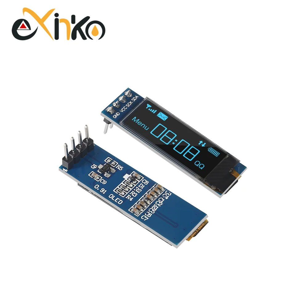 0,91 Zoll OLED-Display-Modul Weiß/Blau OLED 128X32 LCD LED-Display – Bild 6