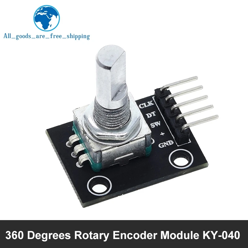 360-Grad-Drehgebermodul Drehpotentiometer Analoges Knopfmodul KY-040 – Bild 4