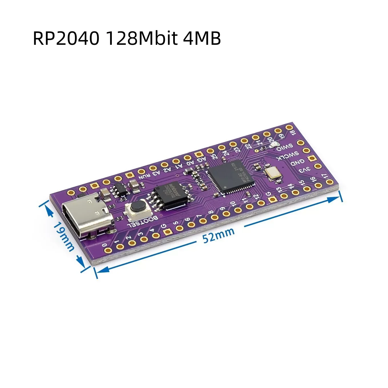 Raspberry Pi Pico Entwicklungsboard, Pico oder Pico H mit Pin-Header, unterstützt MicroPython/C++
