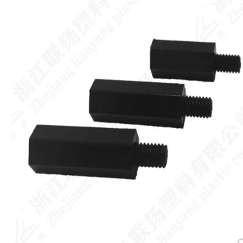 Nylon-Abstandshalter M2 M2,5 M3 M4*L+6, männlich zu weiblich – Bild 3