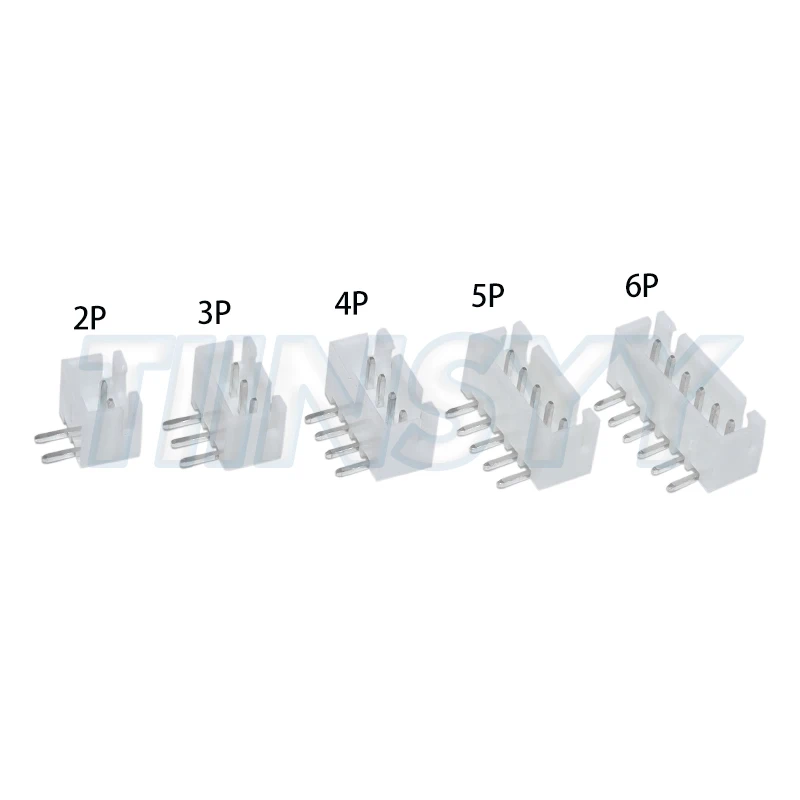 XH2.54 Rechtwinkliger Stiftleisten-Steckverbinder 2P 3P 4P (50 Stück) – Bild 3