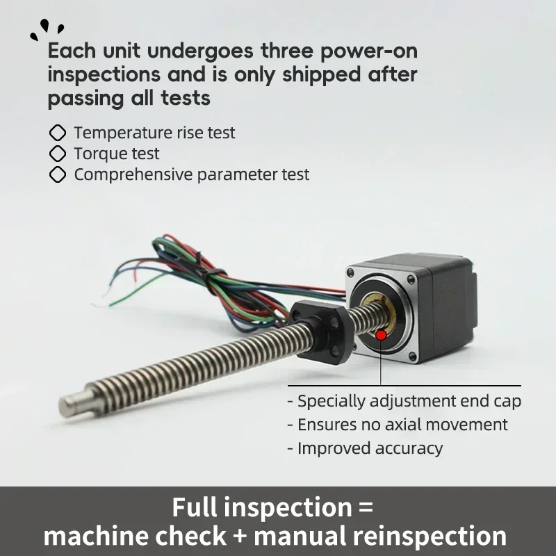 UMOT Mini Nema17 Schrittmotor ohne Fassungsvermögen, Durchgangswelle – Bild 4