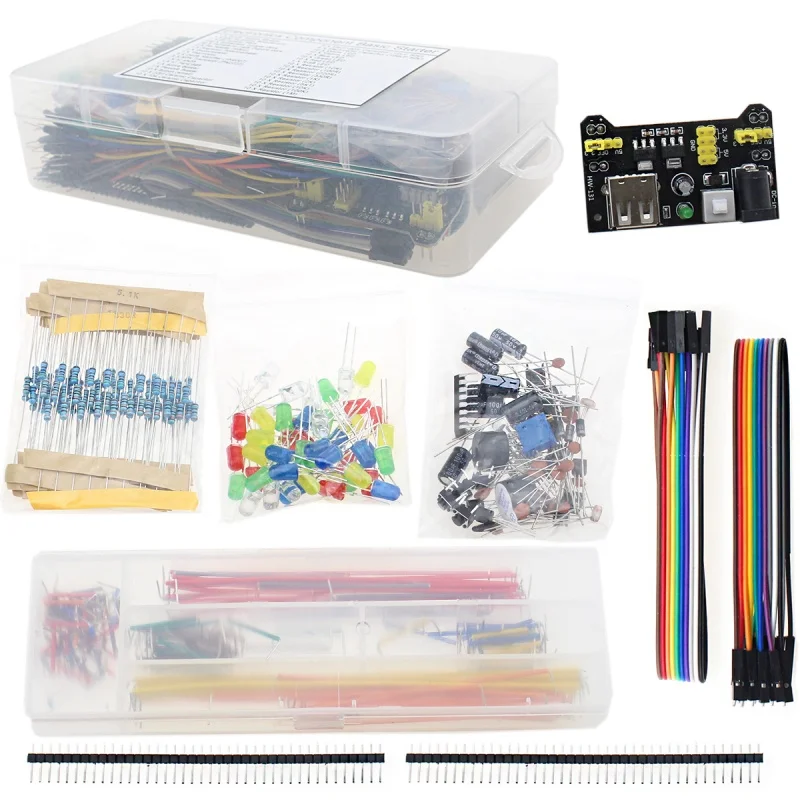 830-Punkt lötfreies Breadboard-Kit für UNO R3, Elektronik-Komponenten Starter-Paket für Anfänger, kompatibel
