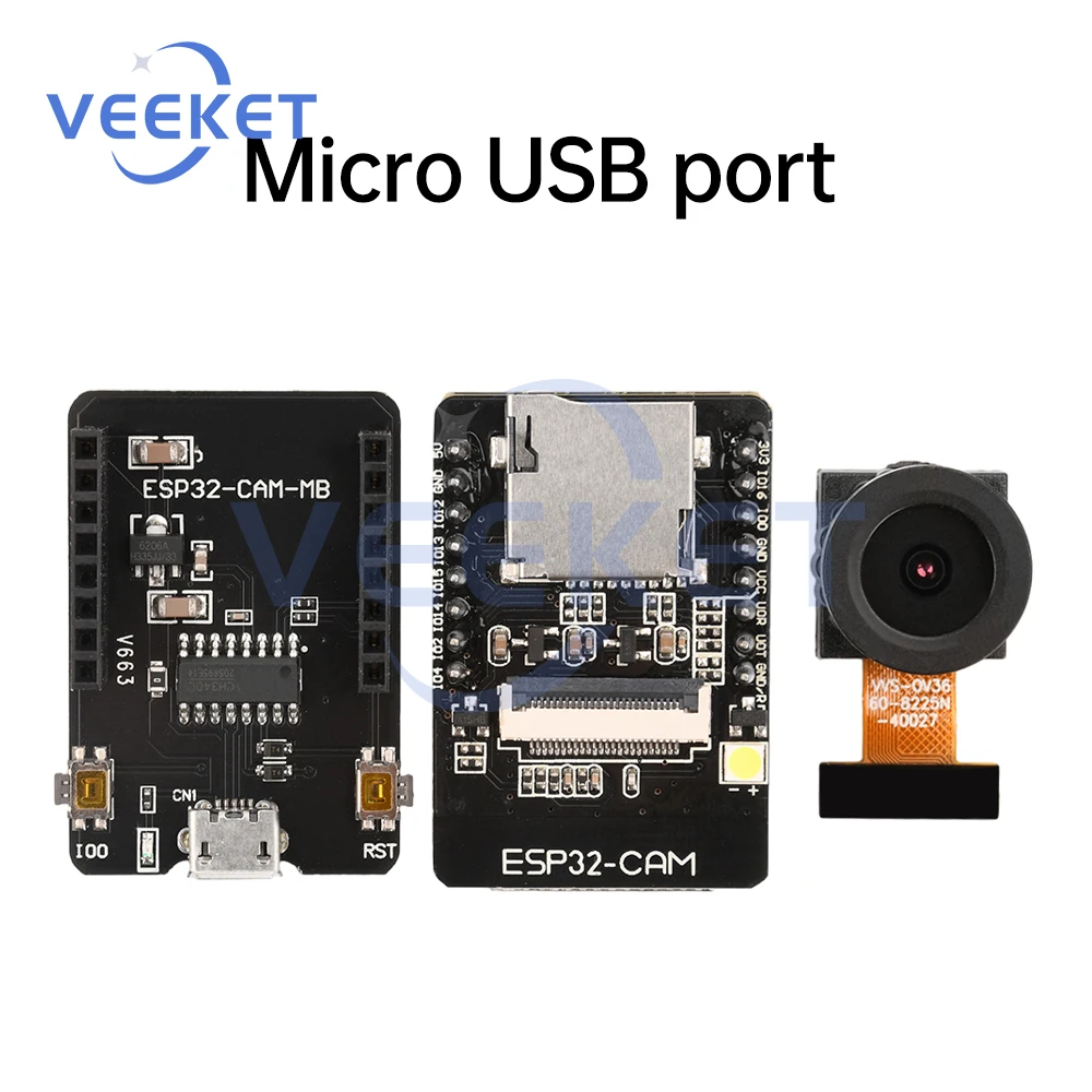 ESP32-CAM ESP32-CAM-MB micro usb esp32 seriell zu wifi esp32 cam – Bild 6