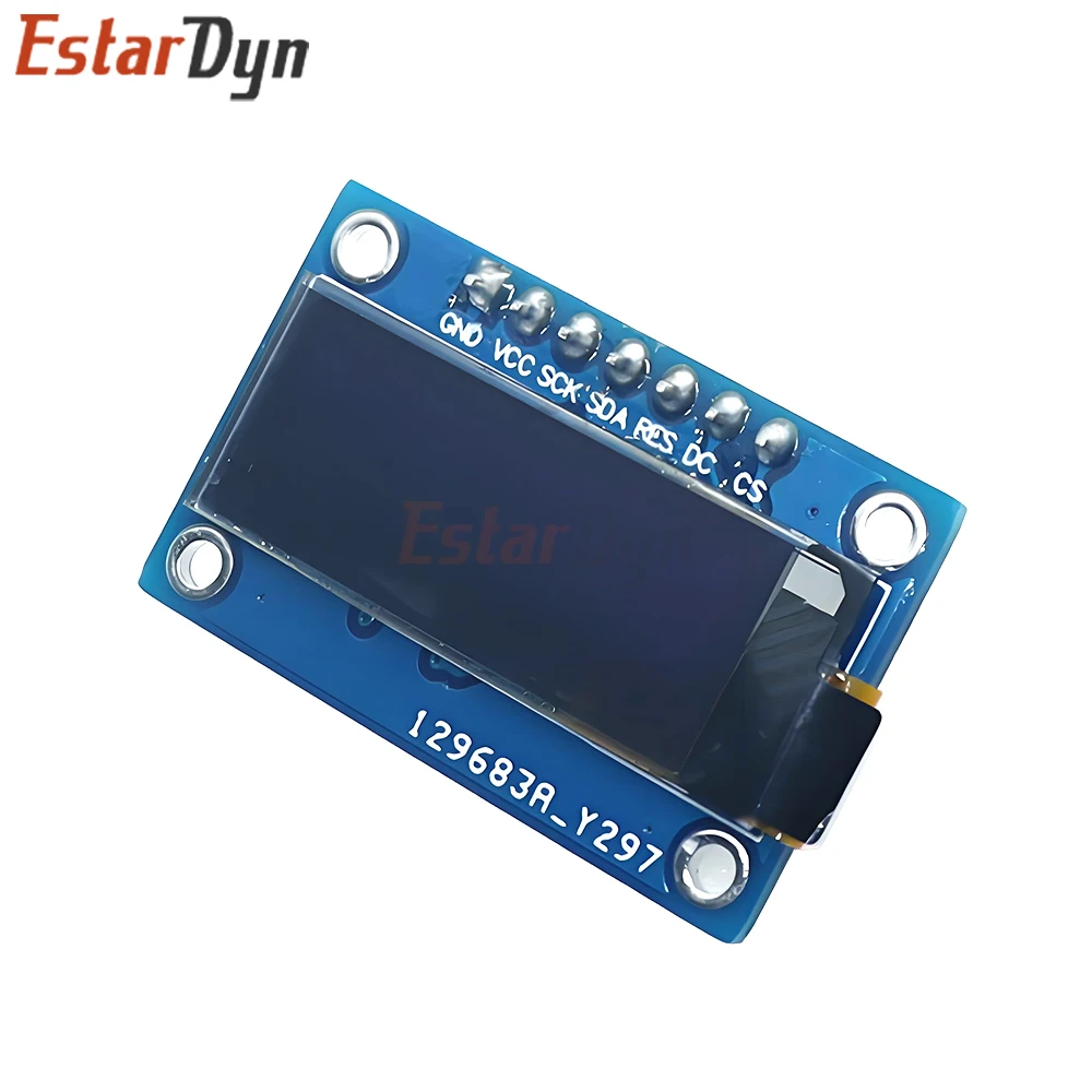 0,91 Zoll 128x32 SSD1306 SPI OLED-Displaymodul Weiß Blau - Für Board – Bild 4
