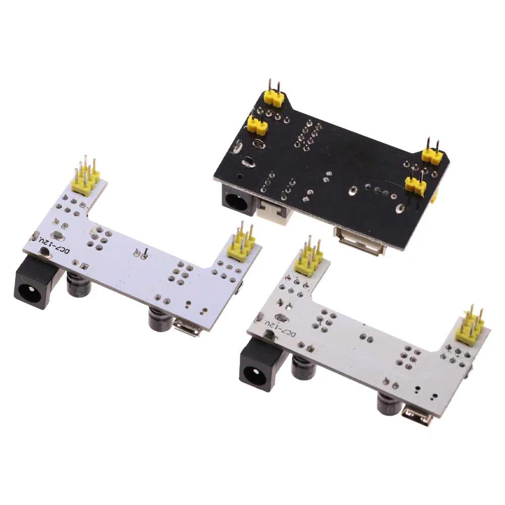 MB102 Breadboard Spezielles Netzteilmodul Mini Micro USB Schwarz Weiß – Bild 4