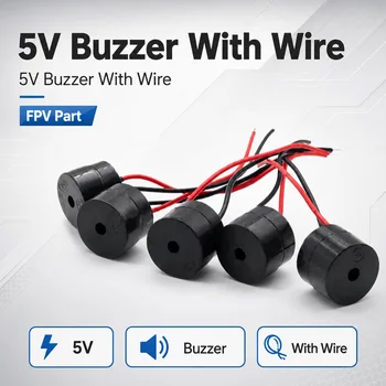 5V Buzzer mit Kabel für FPV-Drohne, RC-Flugzeug-Ersatzteil für Racing-Quadcopter, DIY-Bau, Reparatur, Ersatz
