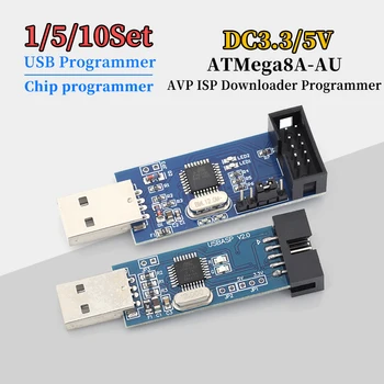 USBASP USBISP AVR Programmierer USB ATMEGA8 ATMEGA128 ATtiny/CAN/PWM 10-Pin-Kabelmodul DIY