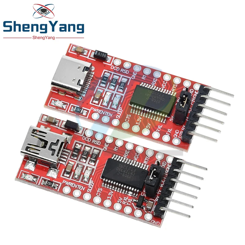 TZT 1/2/5 Stück FT232RL FTDI USB 3.3V 5.5V zu TTL Serieller Adapter – Bild 5