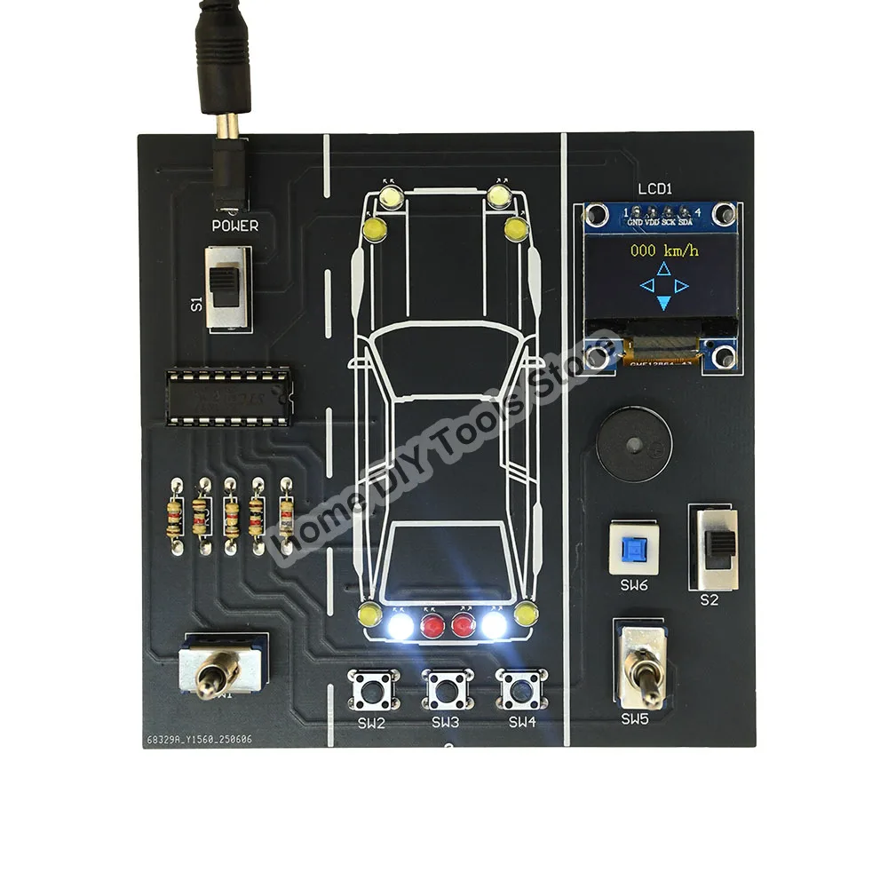 DIY Elektronik Projekt Auto Fahrer Simulator Kit STEM Löten Praxis – Bild 2