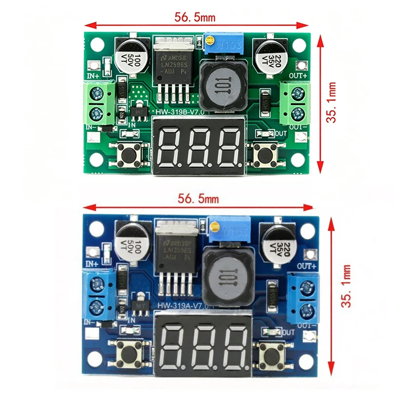 LM2596 LM2596S Digitales Voltmeter Einstellbares DC-DC Buck – Bild 6