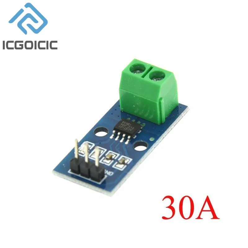 Hall-Stromsensormodul ACS712-Modul 5A 20A 30A Hall-Stromsensormodul 5A/20A/30A ACS712 für Arduino