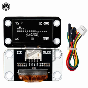 0,96 Zoll / 1,3 Zoll Weißes 12864-Display OLED-Modul IIC LCD-Bildschirm SSD1306 SH1106 mit Kabeln