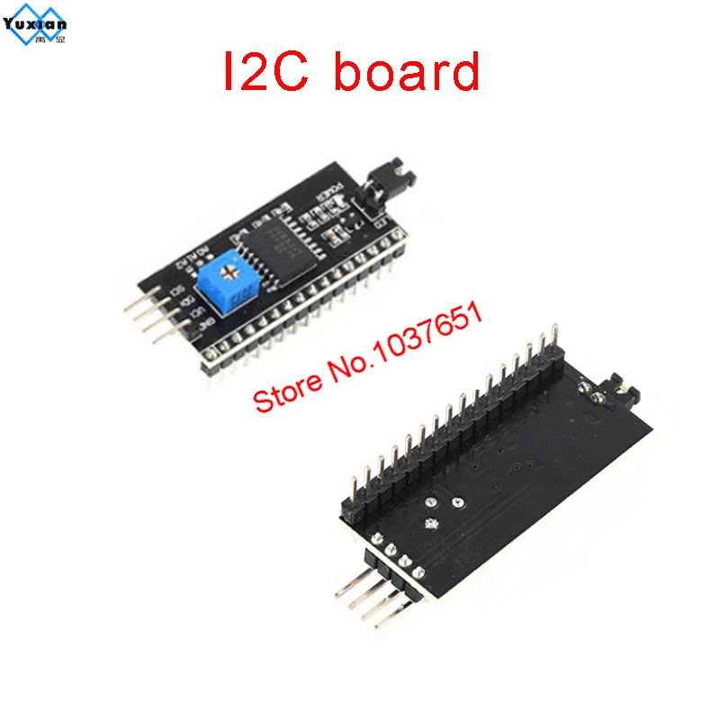 1602 16x2 LCD-Anzeigemodul I2C IIC-Platine I2C Kunststoff 3,3 V 5 V wählbar blau grün weiß roter Bildschirm