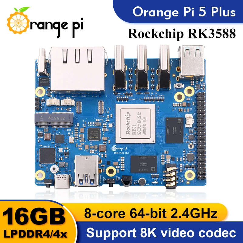 Orange Pi 5 Plus Einplatinen-Computer RK3588 PCIE-Modul Externes – Bild 2
