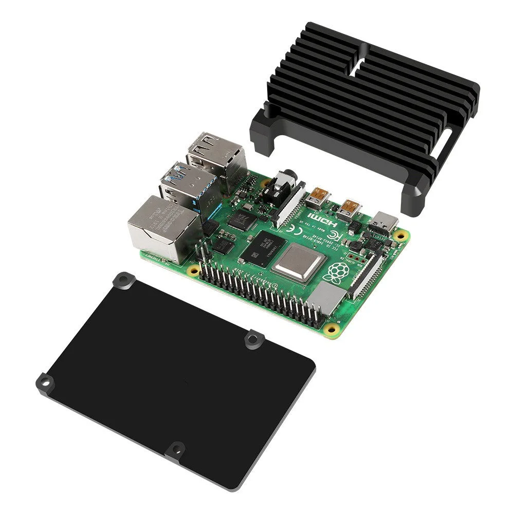 Robustes Aluminiumgehäuse für Raspberry Pi 4 Modell B, Selbstkühlendes – Bild 5