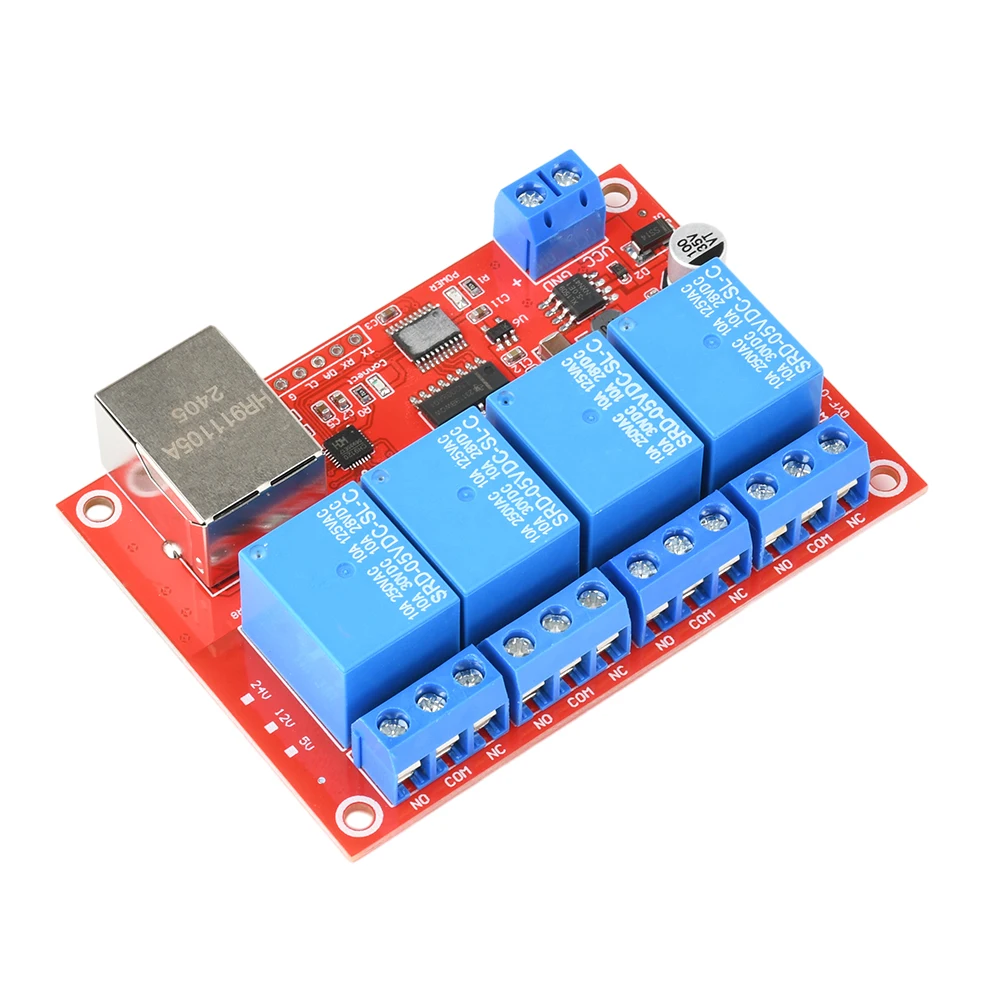 Relaismodul 4/8 Kanal 5V 12V 24V TCPIP Netzwerk-Relaismodul – Bild 4
