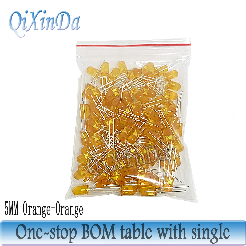 3 mm 5 mm LED-Dioden-Sortiment-Set, Weiß, Grün, Rot, Blau, Gelb – Bild 2