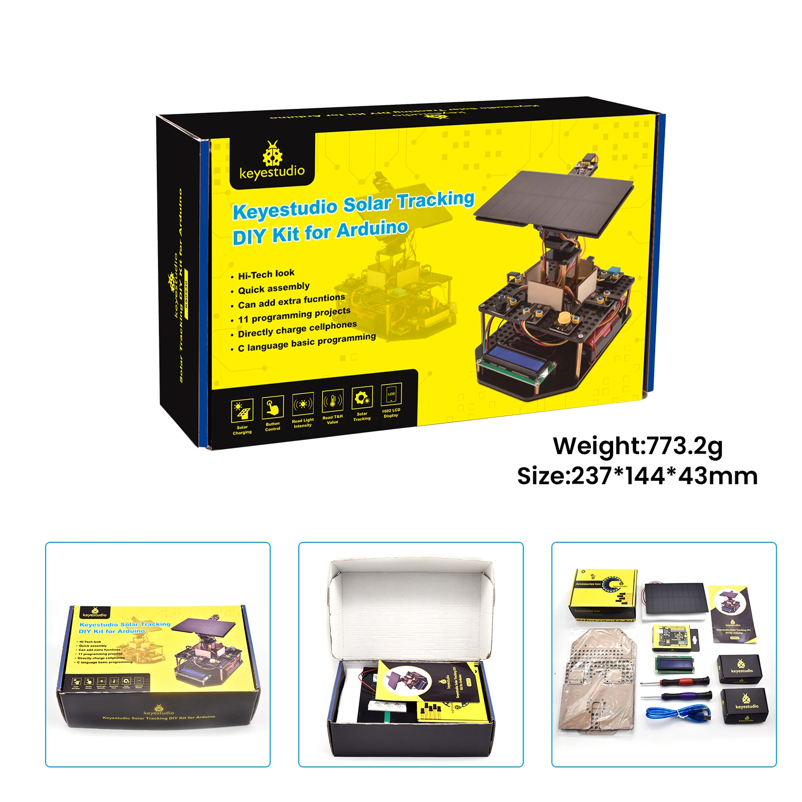 Keyestudio Acryl Smart Solar Tracker System Tracking Starter Kit – Bild 6