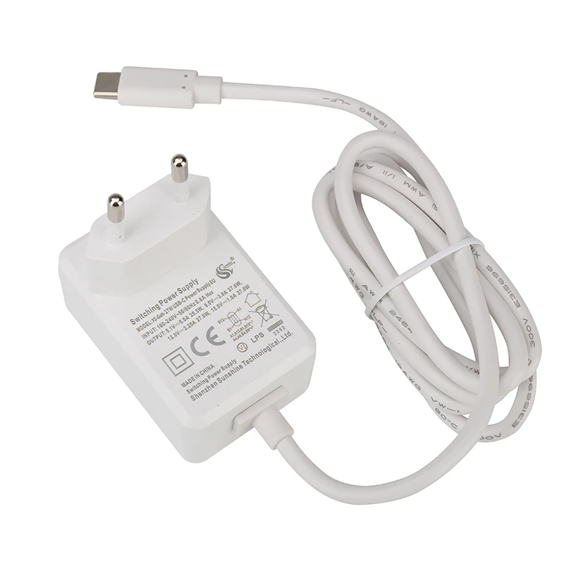 27W USB Typ-C Netzteil 5,1V 5A Kompatibel mit PD-Ladung EU US UK – Bild 3