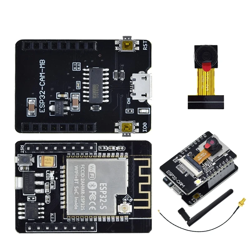 ESP32-CAM WLAN-Modul 2,4G Antenne ESP32 Seriell-zu-WLAN ESP32 CAM – Bild 4