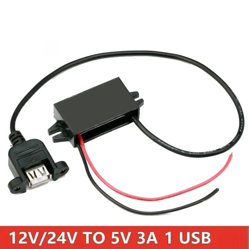 DC-DC 12V 24V auf 5V 3A 15W Step Down Spannung Auto Power Converter – Bild 6