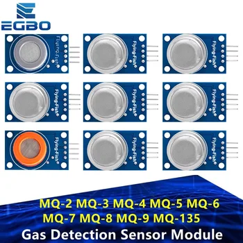 Gaserkennungssensormodul MQ-2 MQ-3 MQ-4 MQ-5 MQ-6 MQ-7 MQ-8 MQ-9 MQ-135 Sensormodul Gassensor Starterkit
