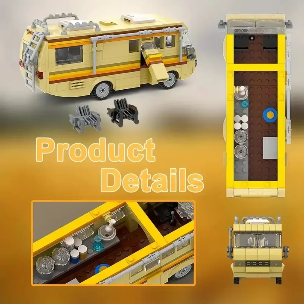 MOC Breaking Bad Kochen Labor RV Auto Bausteine Kit (360 Stück) – Bild 3
