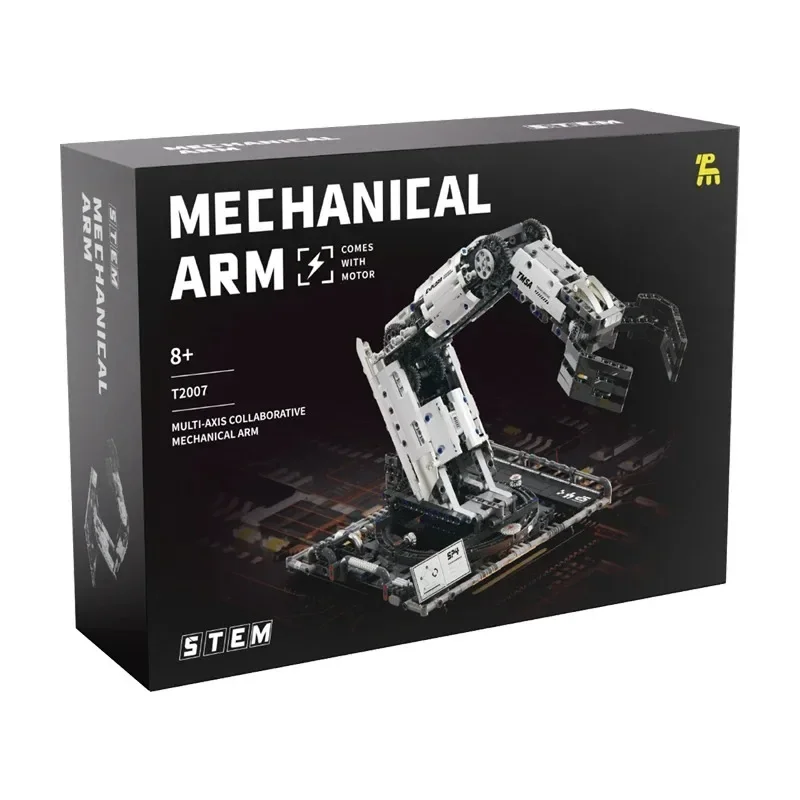 T2007 Roboterarm Bausatz Technische Programmierung Modell Spielzeug für Jungen Weihnachtsgeschenk STEM