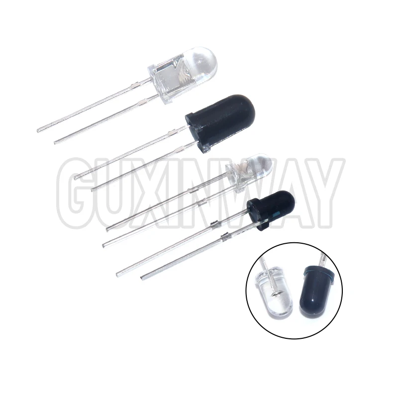 10 Paar 3mm 5mm 940nm LEDs Infrarot-Sender und IR-Empfänger-Dioden F3 – Bild 4