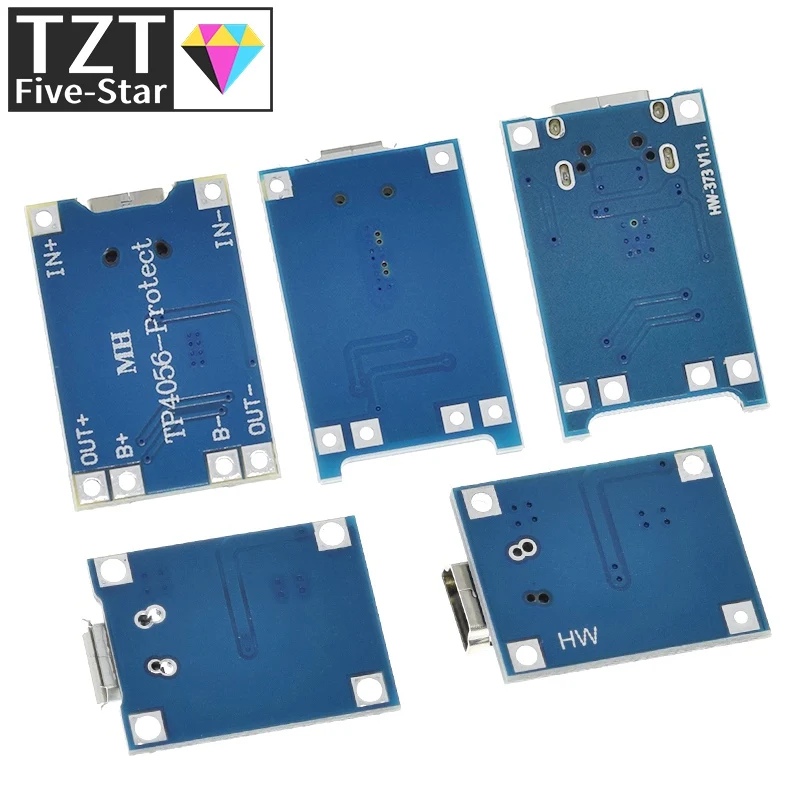 5V 1A 18650 TP4056 Lithium-Batterie Ladegerät Modul Lade (10 Stück) – Bild 6