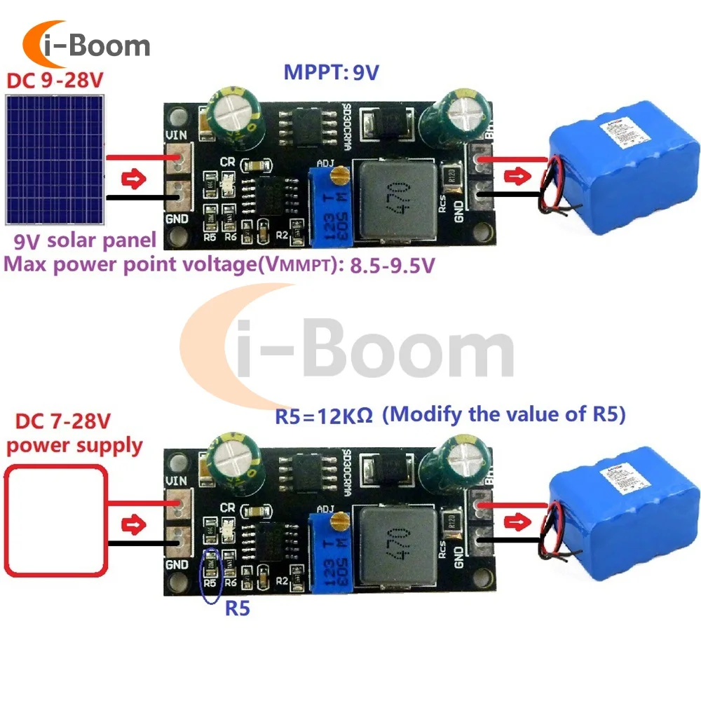 Solar laderegler platine mppt 1a Lithium-Ionen-Titanat-Batterie lade – Bild 3
