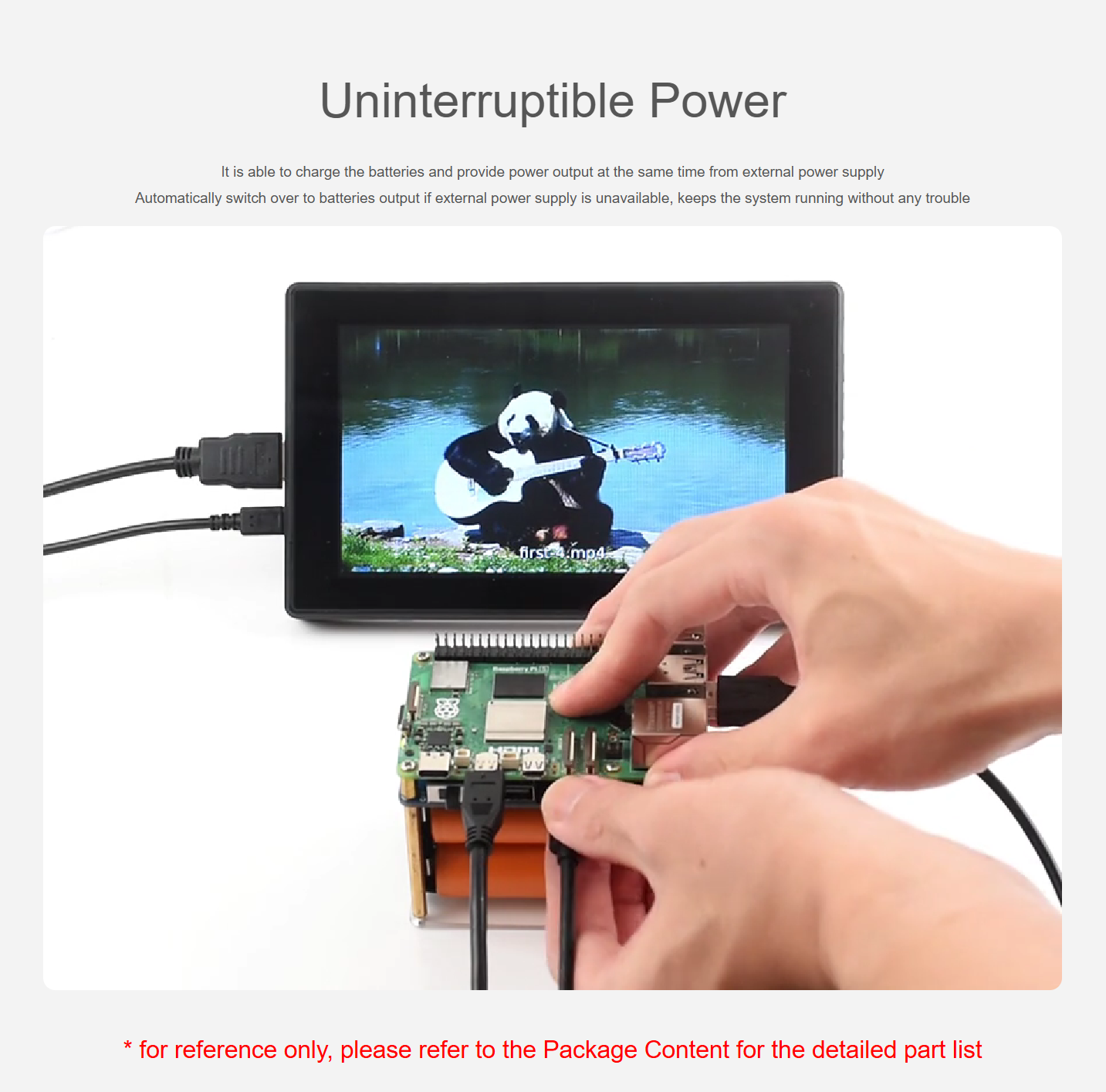 UPS HAT (E) für Raspberry Pi, unterstützt 4× 21700 Li-Batterien – Bild 3