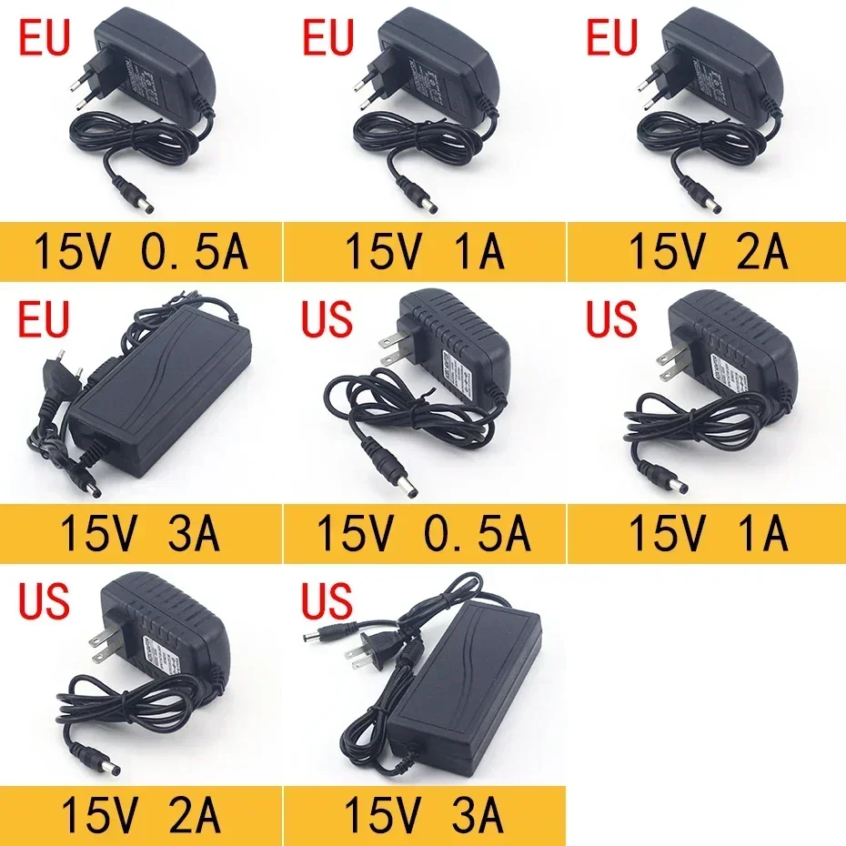 AC 110-240V DC3V 5V 6V 9V 12V 15V 24V 0.5A 1A 2A 3A 5A 6A 8A – Bild 2