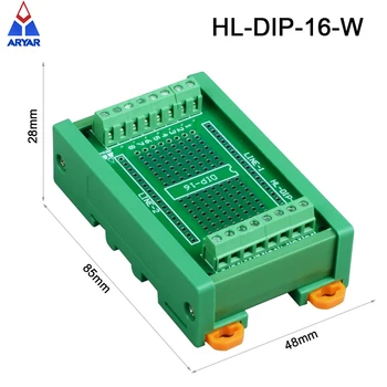 Plugin-Platine DIP-8 DIP-16 DIP-20 DIP-32 DIP-40 Komponenten Schraubklemmenadapterplatine DIN-Schienen-Träger