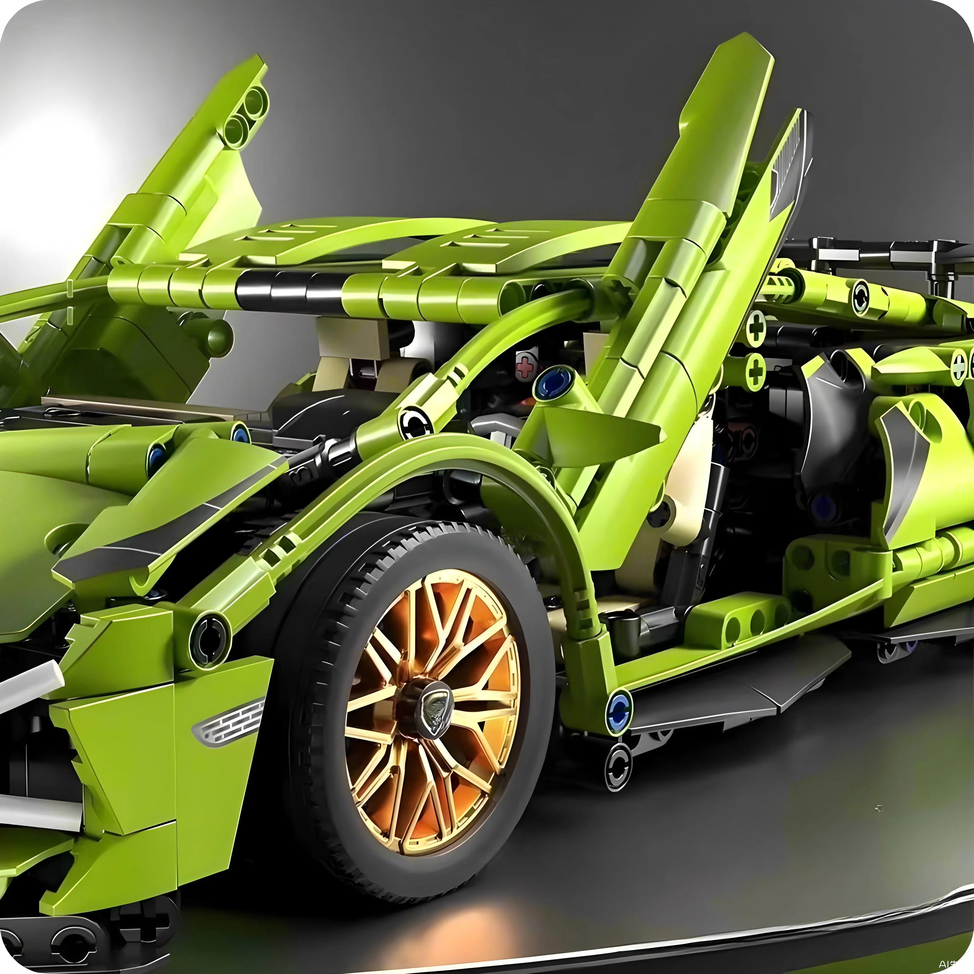 Technisches Rennwagenmodell RC Baustein Sportwagen 1:14 DIY Supercar – Bild 5