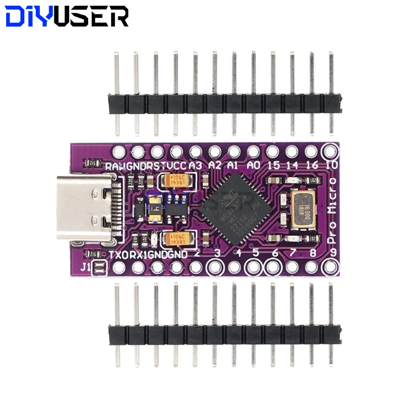 MICRO/MINI/TYPE-C USB ATMEGA32U4 Modul 5V 16MHz Board ATMEGA32U4-AU/MU – Bild 6