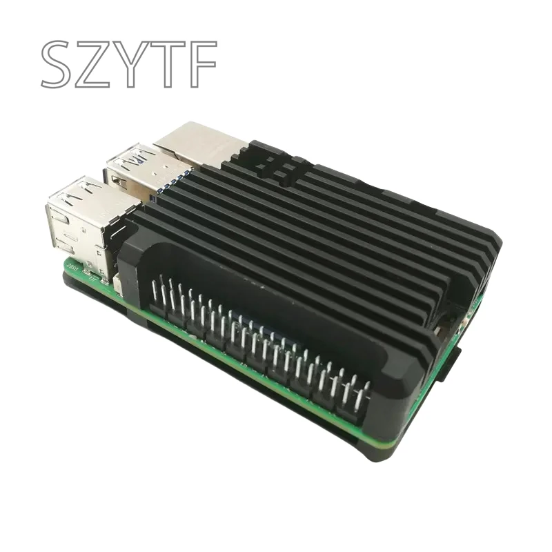 Raspberry Pi 5, Aluminiumgehäuse, Metallgehäuse mit Lüfter, Silikon-Kühlkörper, aktive passive Kühlung